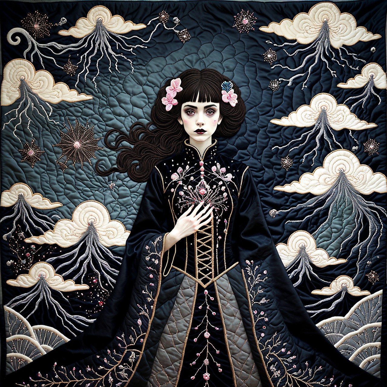 20240703_194407 cs-qu1lt-1, white-toned Surrealism photo of an abyssal goth clothed bejewelled punk princess by Hokusai among the clouds in a br 291650684 c=6 30 0.4 DPM++ 2M Karras zavychromaxl_v80.jpg